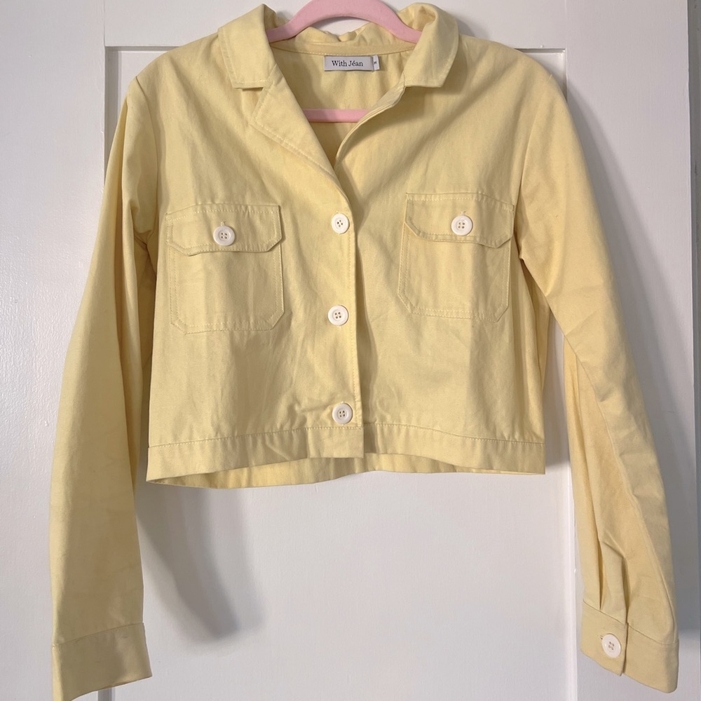 With Jean Vintage Yellow Summer Jacket